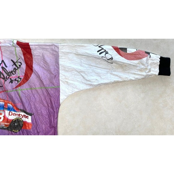 Vintage Bobby Labonte #33 Tyvek Dentyne Nascar Racing Windbreaker Jacket XL USA - Picture 5 of 8